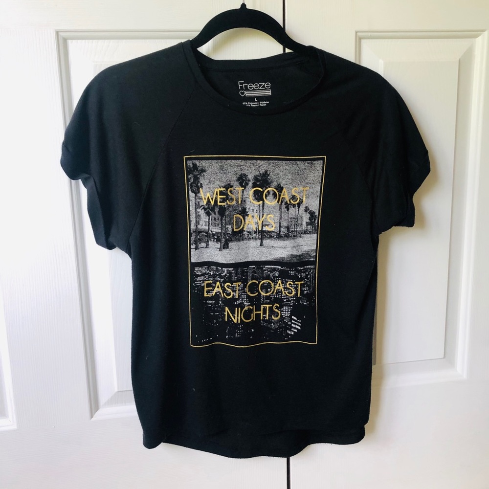 Black graphic tee